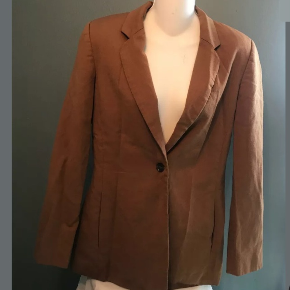 Harve’ Benard Brown Wool Blazer Jacket